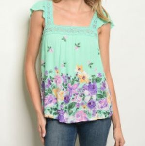 ARRIVED!! Gorgeous sleeveless floral tunic